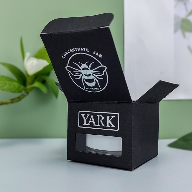 Caja de cartón de tarro de vidrio concentrado personalizado